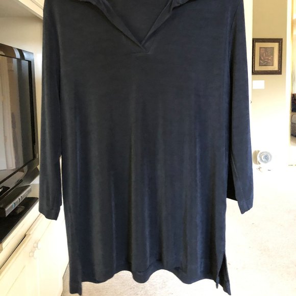 Black Acetate Blouse - Picture 2 of 4